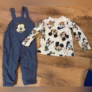 Disney Baby Cream and Black Outfit